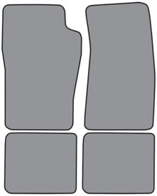 BLACK Custom Fit Set - ACC Carpet Floor Mats 2 Row 4 Piece for Mercury Vehicles