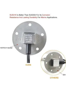 BY200-240 100TECH Fuel Sending Unit Boat Rv Marine #3