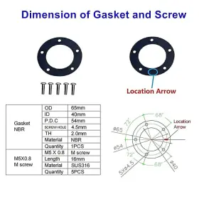 757842002395 AODITECK Fuel Sending Unit Gasket Sender Gaske #3