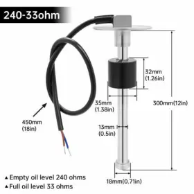 5465 ARTILAURA Boat Car Fuel Level Sensor Water Sender Unit #2