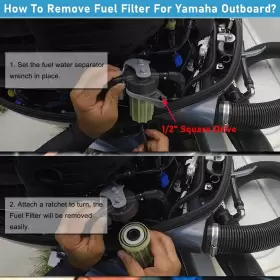 MT0041 DE-AUTO Fuel Filter Water Separator Wrench Yamaha #3