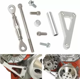 DRQP020 DR-AUTO Billet Alternator Bracket Block Water Pump