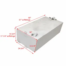 FMT-73P-CHP FLORIDA MARINE TANKS Boat Fuel Gas Tank Ssx Set #3