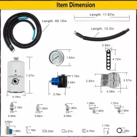 3405 LUAUTO Obs Powerstroke Fuel Filter Bowl Kit Ford #3