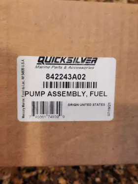 842243A02 MERCURY Racing Fuel Pump 600 842243A02 MERCURY Racing Fuel Pump 600