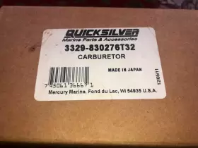 3329-830276T32 MERCURY MARINE Mecury Quicksilver Carburetor #3