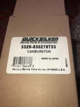 3329-830276T33 MERCURY MARINE Mecury Quicksilver Carburetor #2