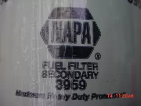 3959 NAPA Fuel Filter Secondary #2