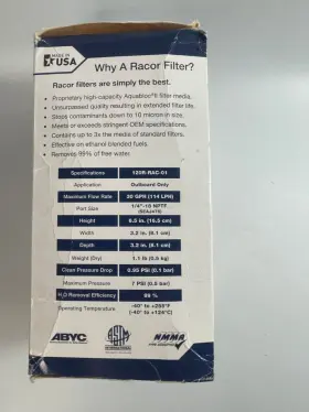 120R-RAC-01 RACOR Fuel Filter Water Separator Spin Marine #2