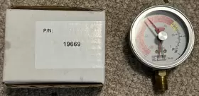 RK-19669 RACOR Vacuum Gauge Hg Bottom Mount