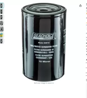 SCP-20913 SEACHOICE Fuel Water Separator Filter Canister