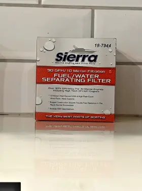 18-19744 SIERRA Fuel Water Separator Filter Micron Mercury