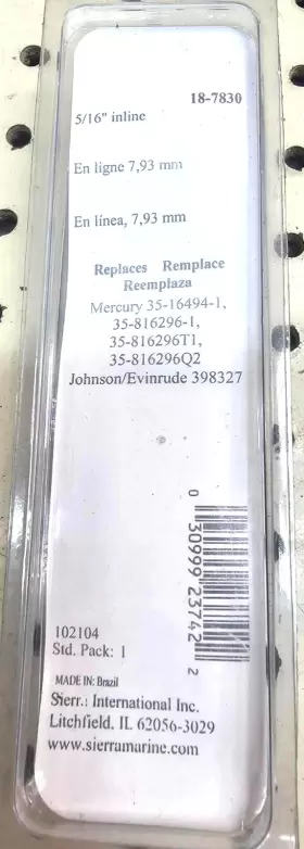 18-7830 SIERRA Fuel Filter Quicksilver Omc #3