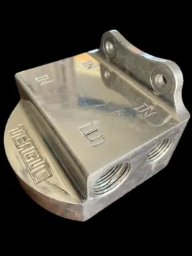 BIL085R TEAGUE CUSTOM MARINE INC Billet Fuel Filter Mount Npt