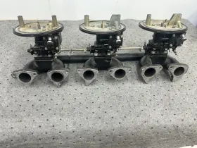 1234 VOLVO PENTA Triple Solex Carburetors Intake Manifold