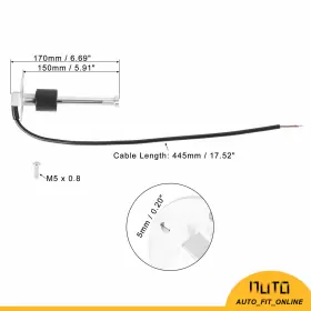 726215604528 X-AUTOHAUX Fuel Level Sensor Sender Boat Water #3