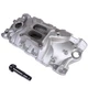 2703 SBC Intake Manifold Performer EPS w/ Oil Fill Tube For Chevy 262-400 55-86