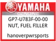 Yamaha OEM Part GP7-U783F-00-00 NUT, FUEL FILLER