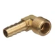 Seachoice 20861 90 Degree Brass Fuel Elbow 3/8" Hose Barb 3/8" NPT