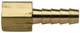 Moeller Marine Boat Fuel BRASS HOSE BARB, FEMALE THREAD-1/4"NPT x 1/4" Barb