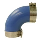 Trident Marine 6 In 90 Degree Blue Silicone Wet Exhaust Elbow