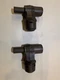 Set of 2 - Attwood 90 Degree P-Trap Fuel Tank Vent - Black  (1670-3)