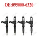4 Pcs Fuel Injector Diesel 095000-6320 RE546783 SE501928 For John Deere/