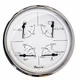 Faria 33864 Multifunction Chesapeake - White SS, 5"