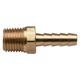 Moeller Marine 1/4" Hose I.D. to 1/4" NPTM Brass Hose/Pipe Adapter