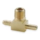 Parker 232-6-2 1/4" Barb X 1/4" Barb X 1/8" Mnpt Brass Branch Tee