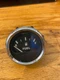 used faria 2" fuel gauge black face white needle chrome bezel