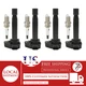 UF242 4Pcs Ignition Coil and Iridium Spark Plug Kit For 2001-2005 Acura EL 1.7L