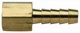 Moeller Brass Fuel Line Hose Barb (Female 1/4" NPT x 3/8")