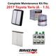 2017 Toyota Yaris iA 1.5L Complete Cabin, Air & Oil Filter Kit (0W-20)