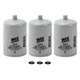 WIX Set of 3 Fuel Water Separator Filters for Audi Blue Bird Chevy Ford GMC VW