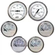 FARIA CHESAPEAKE WHITE SS  BEZEL BOX SET OF 6 GAUGES -