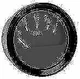 Seachoice 12V Negative Ground Systems Low Profile Fuel Gauge Black Bezel 15441