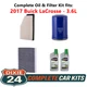 Fits: 2017 Buick LaCrosse 3.6L Complete Air, Oil & Cabin Filter Kit (5W-30)