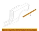 GM OEM 16-19 Cascada Quarter Panel Exterior Trim-Belt Molding 13402215