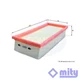 Fits Land Rover Freelander 45 400 MG ZR ZS + Other Models Air Filter Mity