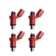 4X Fuel InjectorS 6FP-13761-00-00 For Yamaha Outboard 90HP 75HP 4 Stroke 16-22