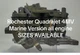 ROCHESTER Qjet CARBURETOR Remote Choke MARINE 5.7L /350 Replace 17059286