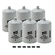 WIX Set of 6 Fuel Water Separator Filters for Audi Blue Bird Chevy Ford GMC VW