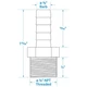 Seachoice 50-20791 Brass Male Hose Barb