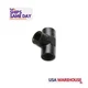 Vibrant 10863, One Black Aluminum Female Pipe Tee Adapter; Size: 1/2In Npt Perfo