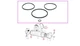 Oil Cooler Seal for Volvo Penta AQ120-AQ170 Marine Engines 925092 925255 925983