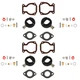 4&times; Carburetor Carb Kit w/ Float 398453 For Johnson Evinrude 4HP-15HP 1974-1988