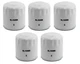 WIX Set of 5 Engine Oil Filters