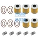 5pcs Oil Filters Change Kit & O-rings Springs Set For Kawasaki KX250F 2005-2020