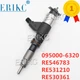 095000-6320 COMMON RAIL INJECTOR FOR JOHN DEERE RE546783 RE531210 RE530361